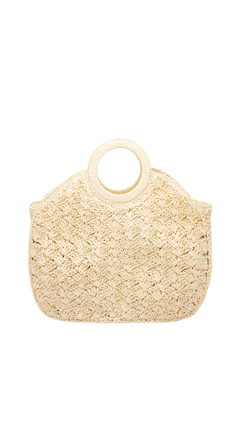 Raffia Handle Tote