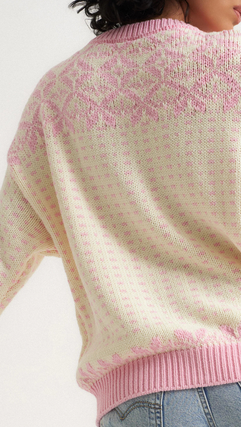 Oversized Maeve Cardigan - Pink