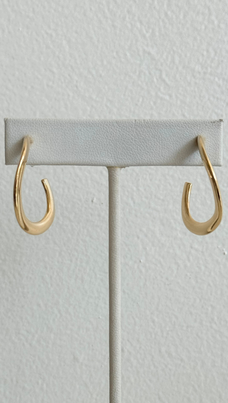 Gold Dipped Hoop Earring