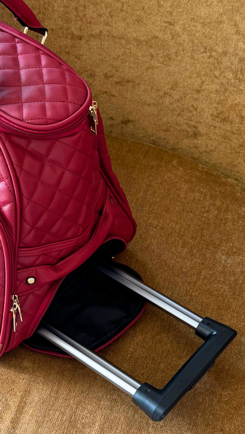 Quilted Weekender - Wine