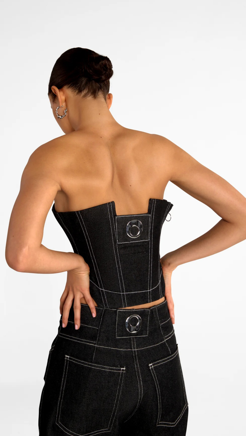 Point Corset - Black