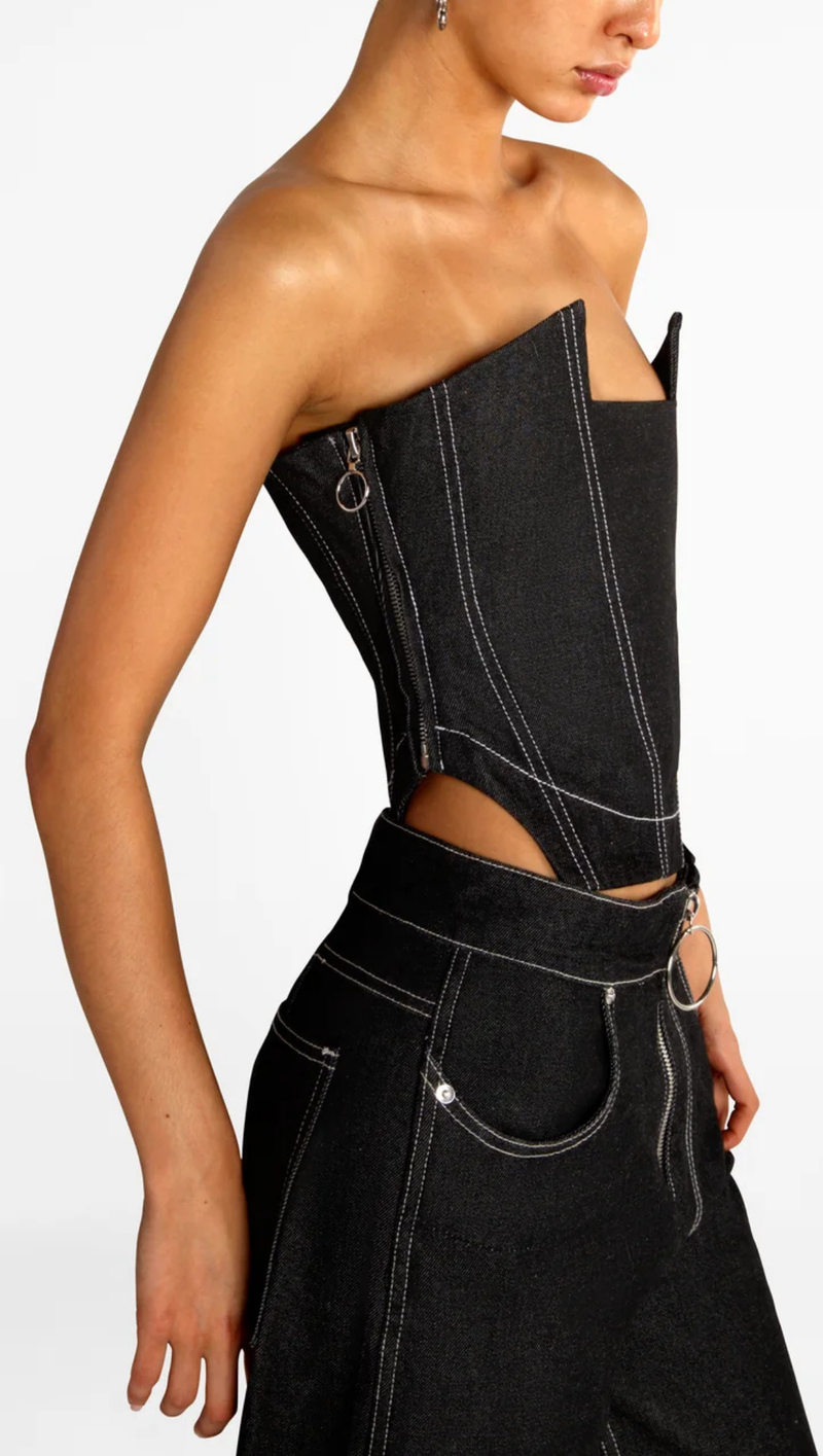 Point Corset - Black