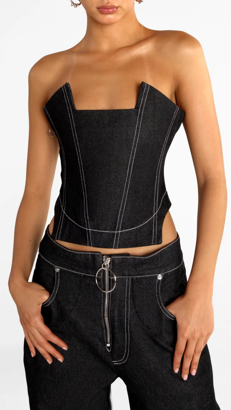 Point Corset - Black