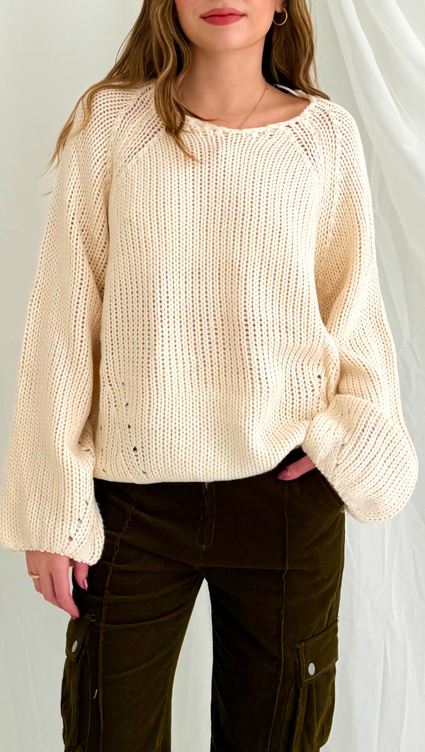 Oliver Pullover Sweater - Cream