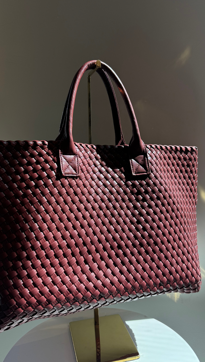 Ithaca Tote - Burgundy