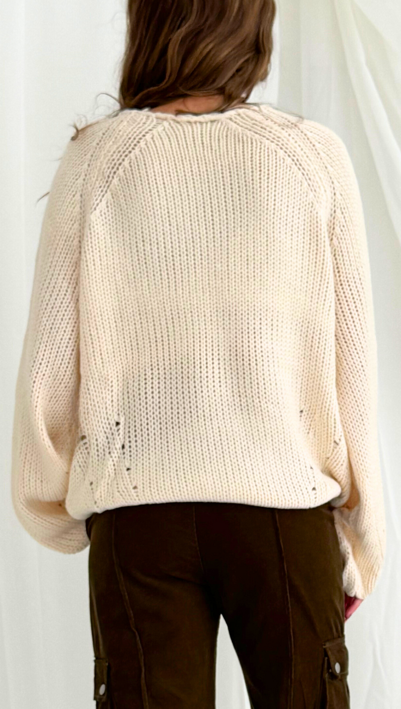 Oliver Pullover Sweater - Cream