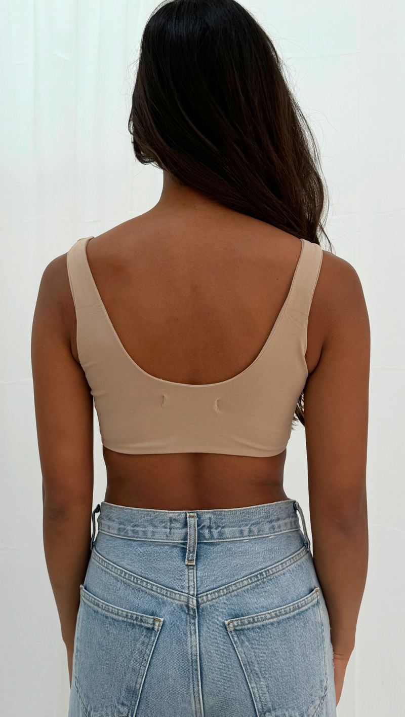 Wavy Bra Top - Mocha