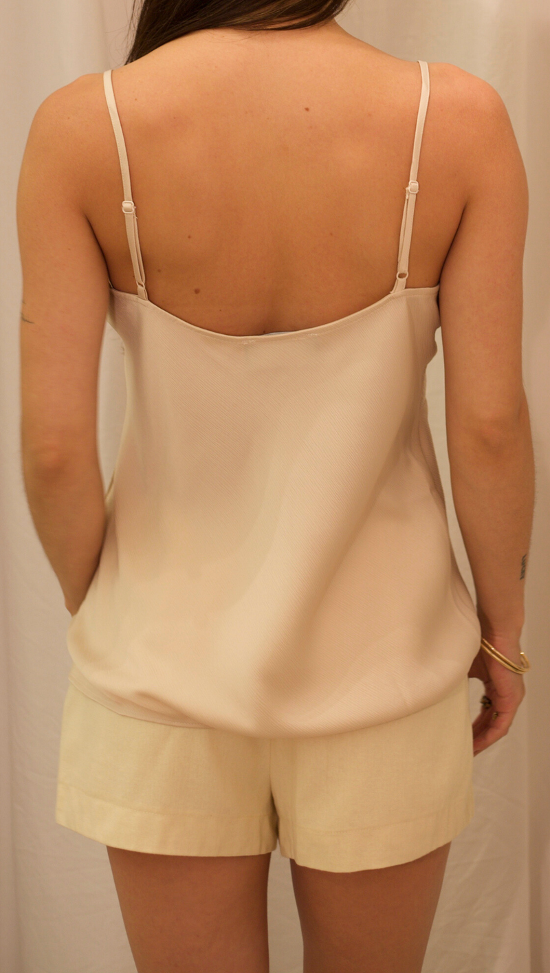 Taylor Deep Lace Cami - Champagne