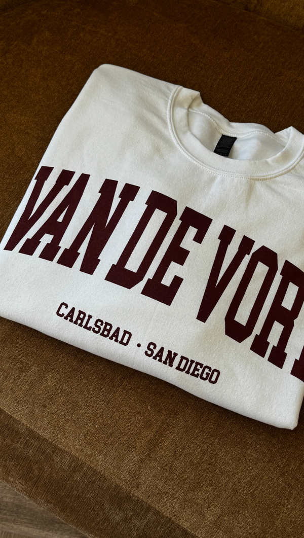 Carlsbad Collegiate - White/Oxblood