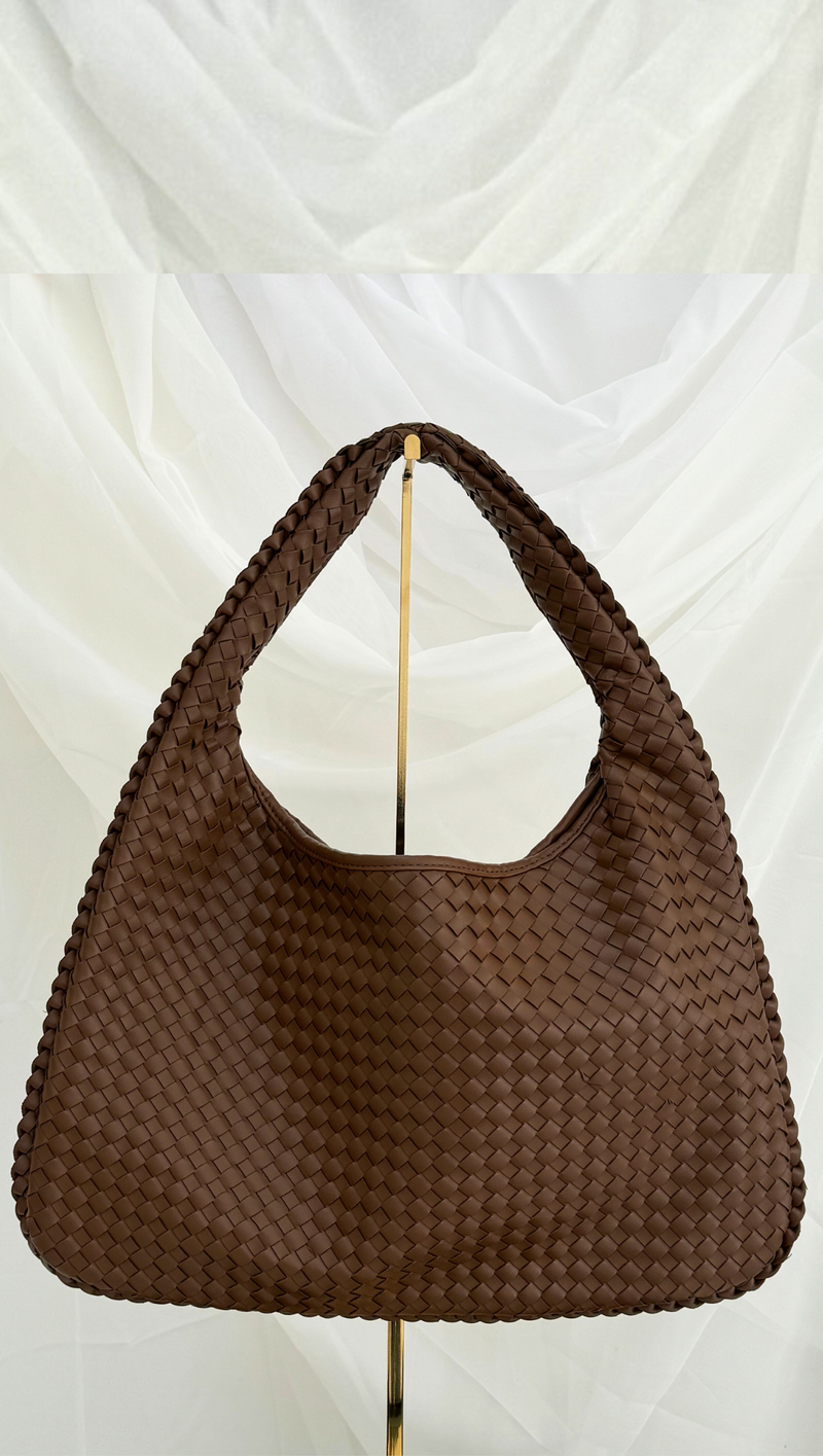 Woven Tote - Brown