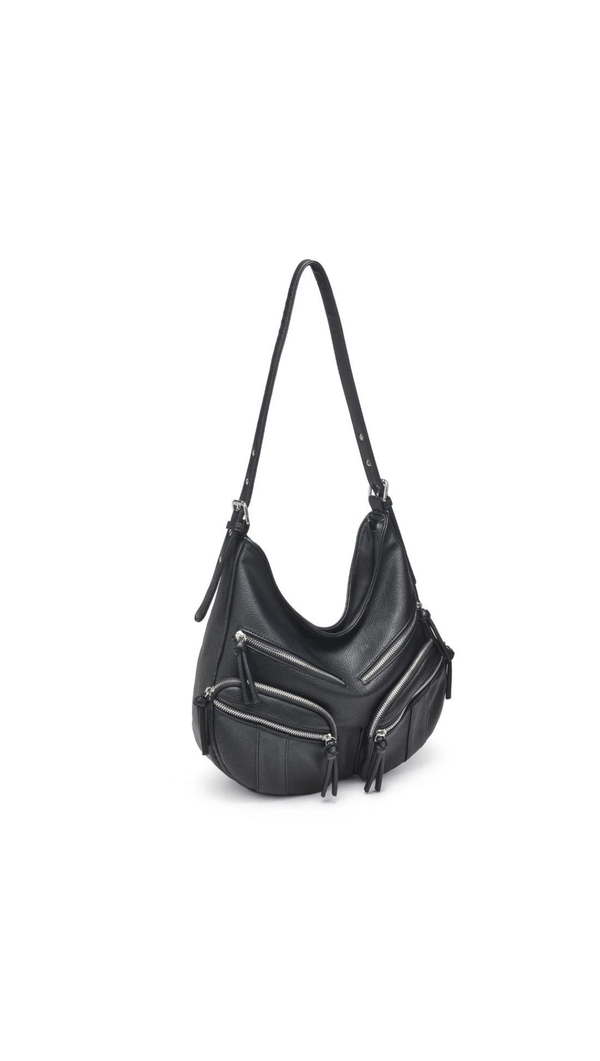 Christine Zipper Bag - Black