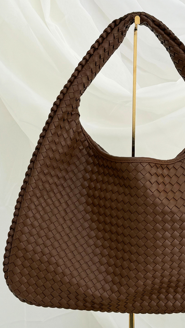 Woven Tote - Brown