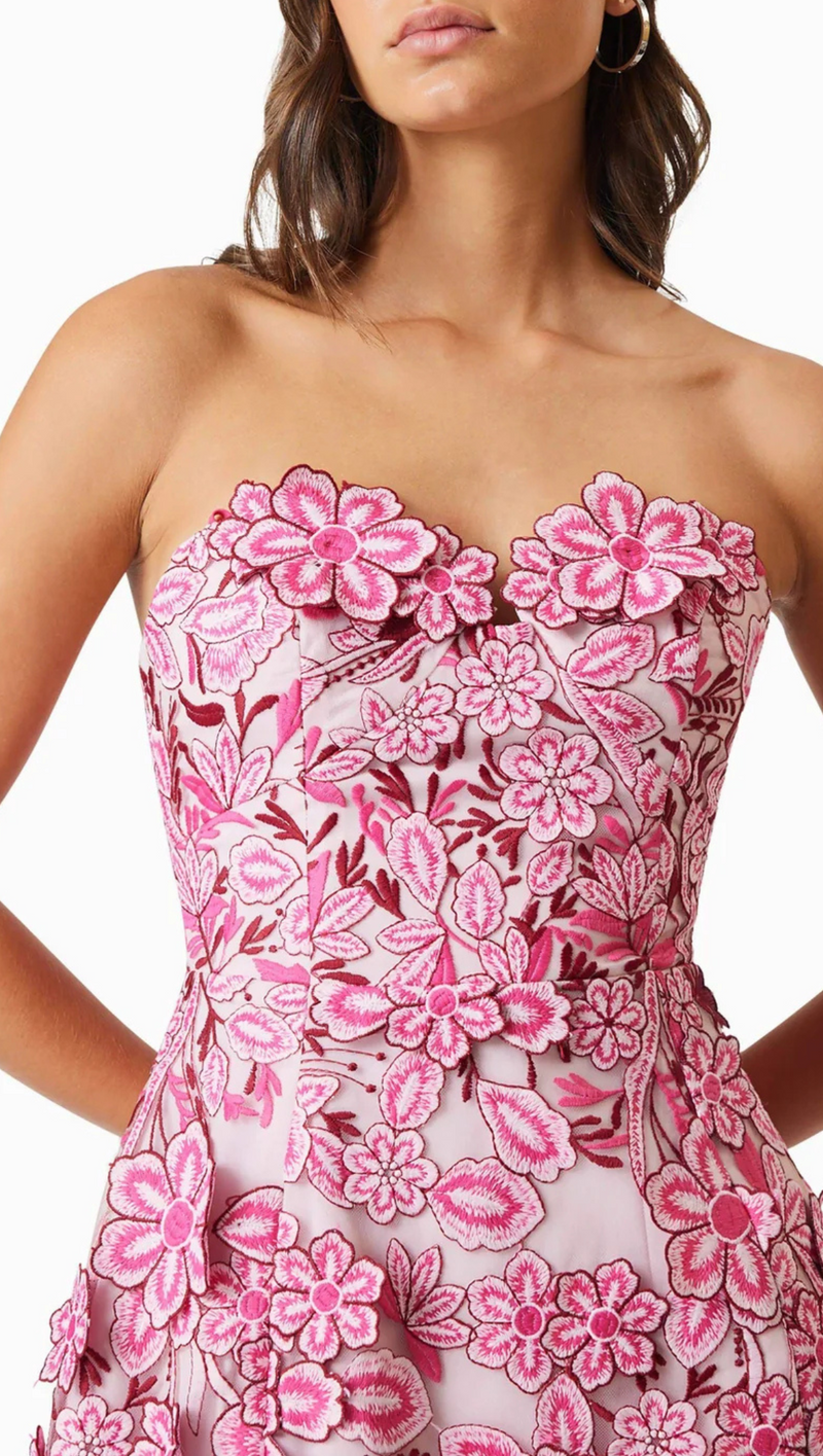 Roseate Mini Dress - Pink