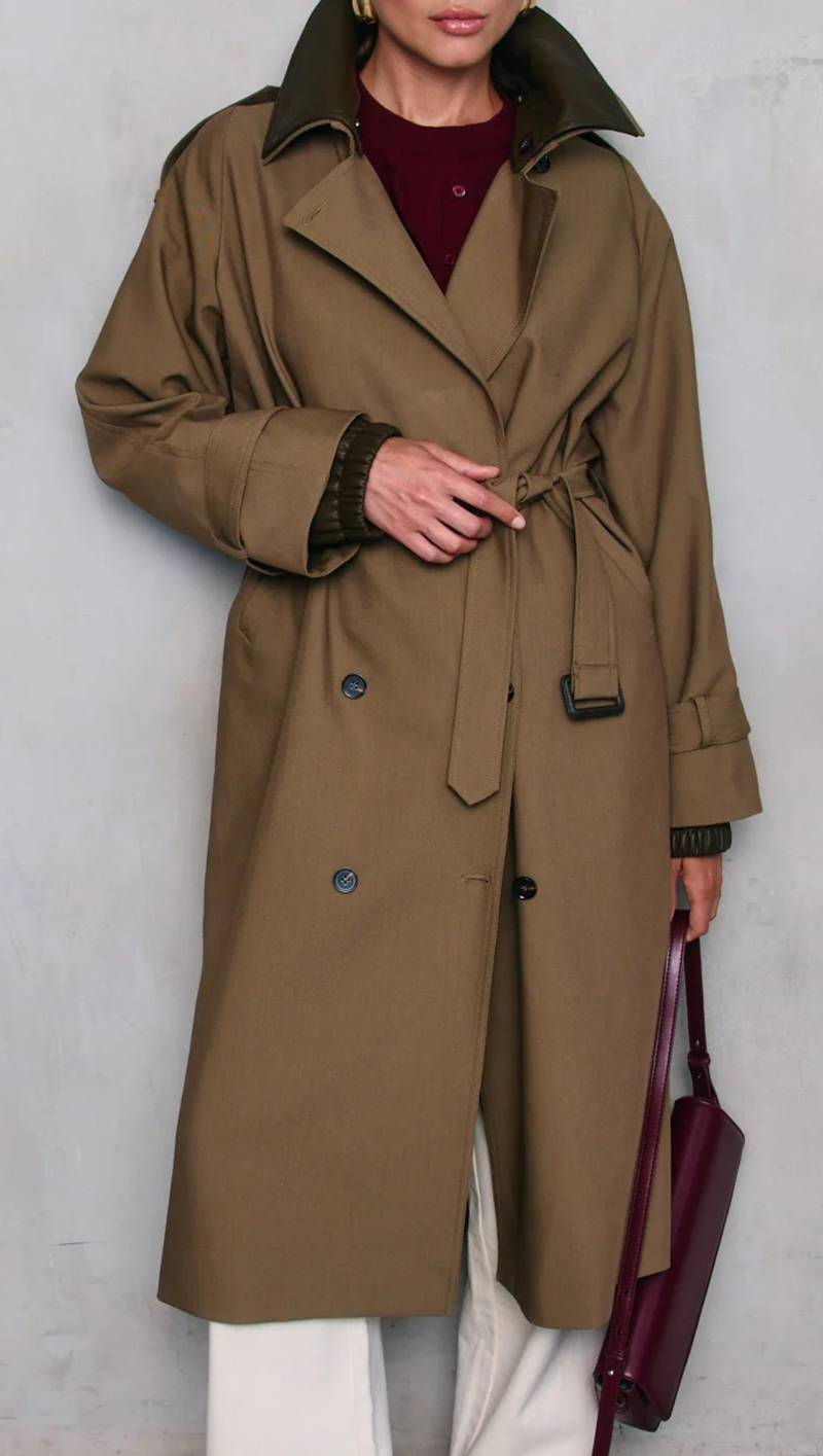 Linden Trench Coat - Khaki