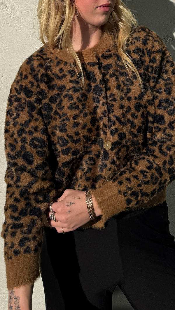 Monroe Cardigan - Leopard