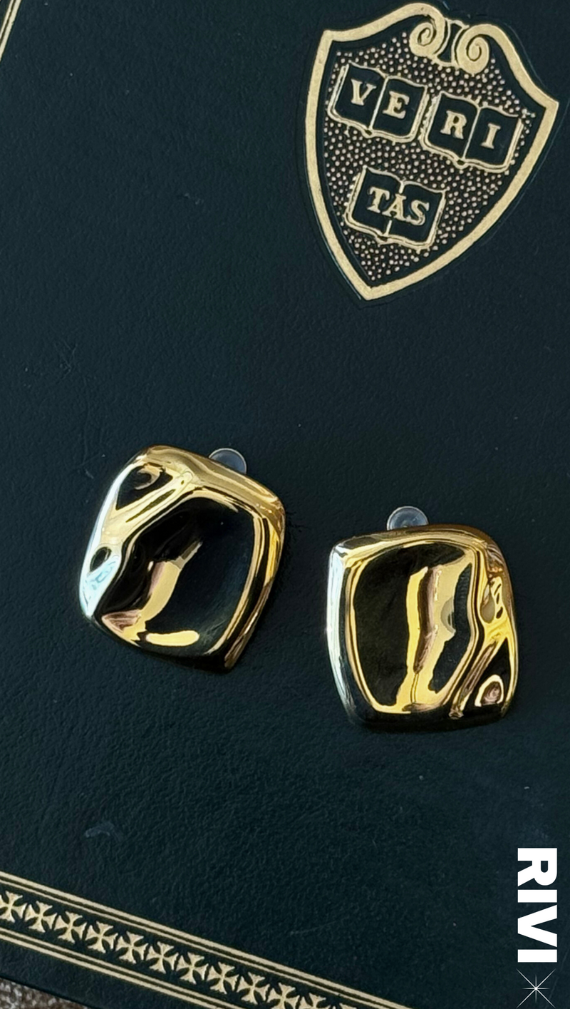 Zephyr Statement Earring - Gold Plated Stainless Steel