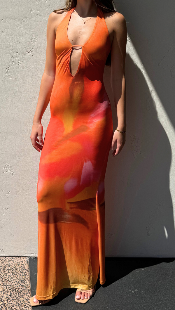 Alani Plunge Maxi - Sunset