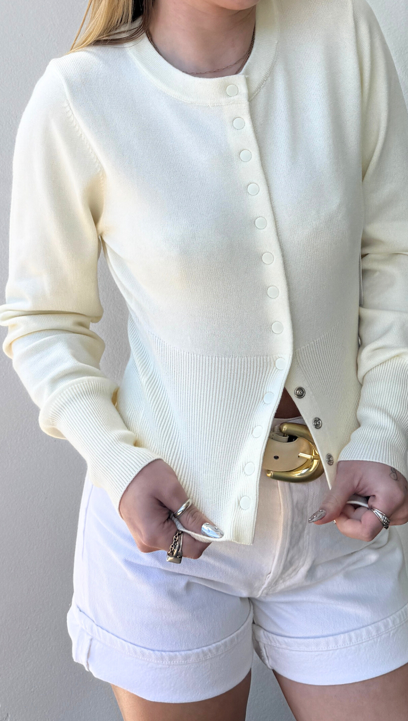 Shape Cardigan - Ivory