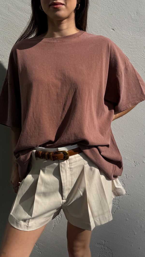 Oversized Tee -Chestnut