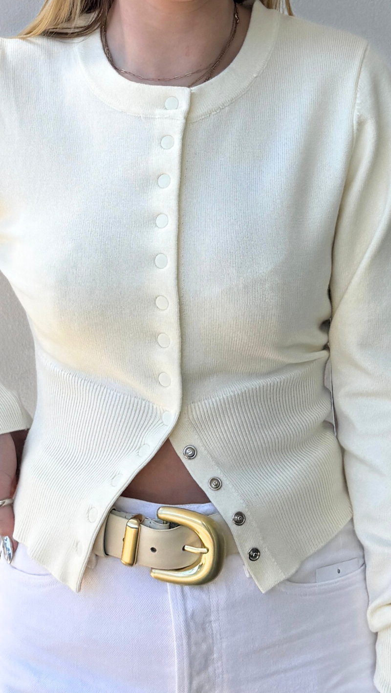 Shape Cardigan - Ivory