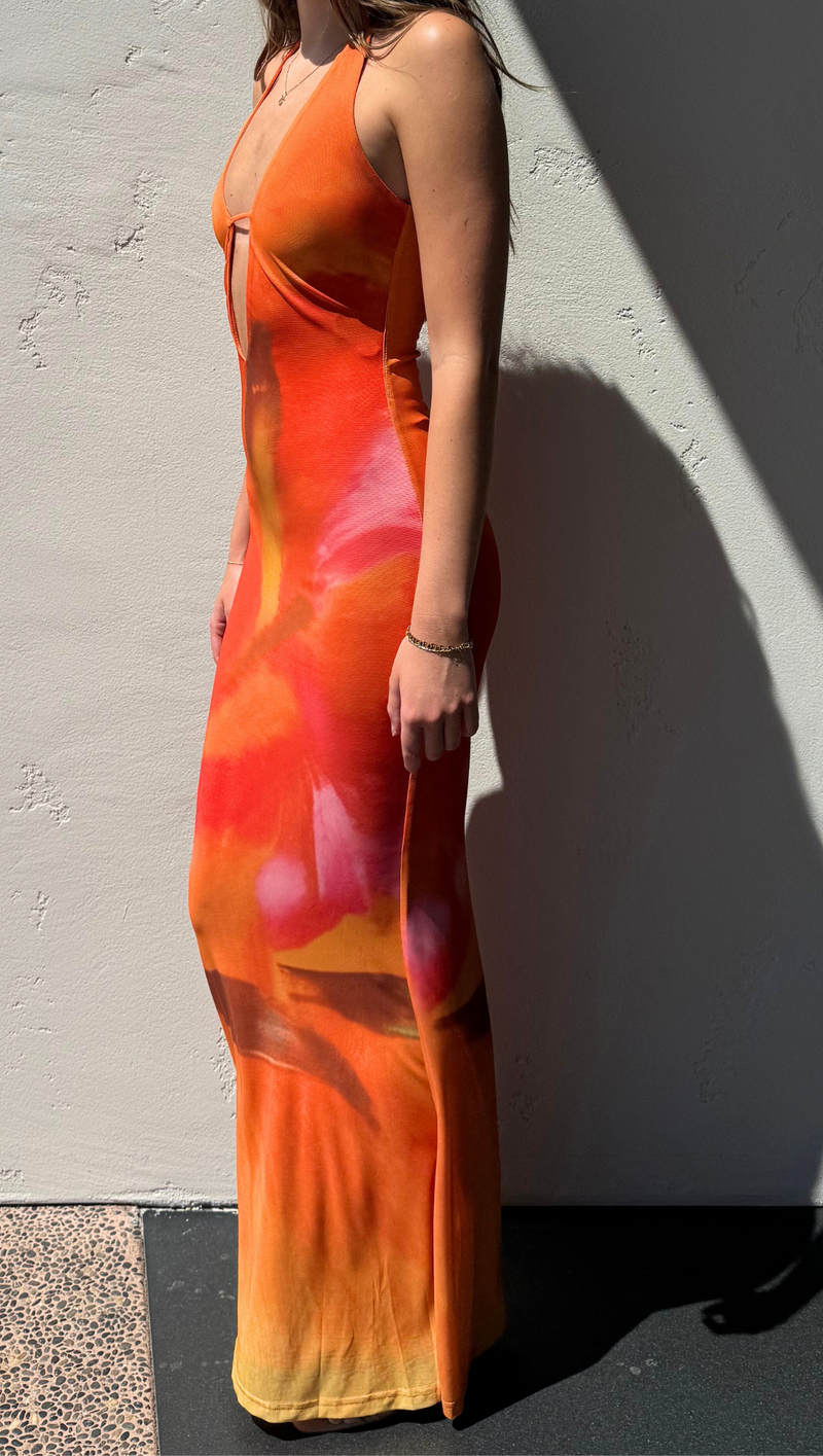 Alani Plunge Maxi - Sunset