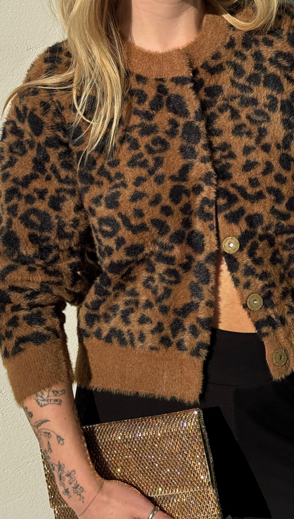 Monroe Cardigan - Leopard