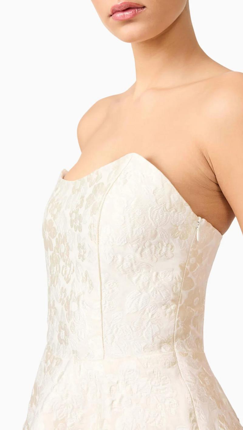 Galadirel Strapless Mini Dress - Ivory