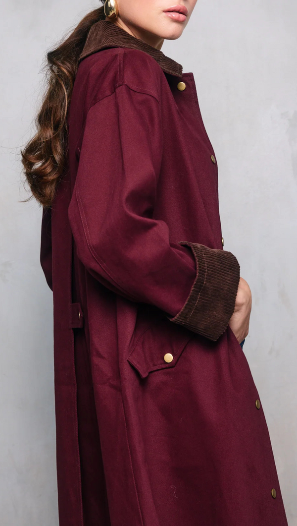 Chelsea Coat - Wine