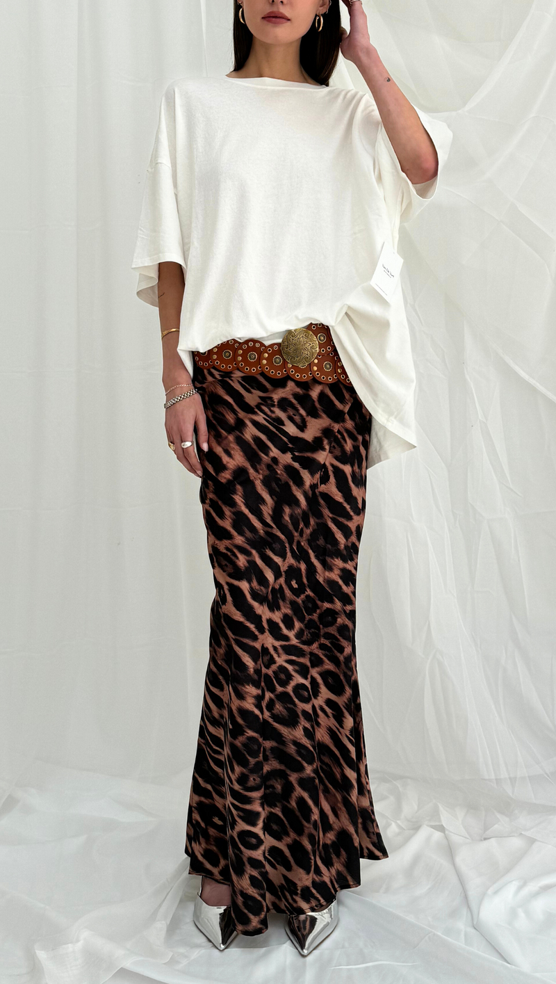 Cleo Maxi Skirt - Leopard