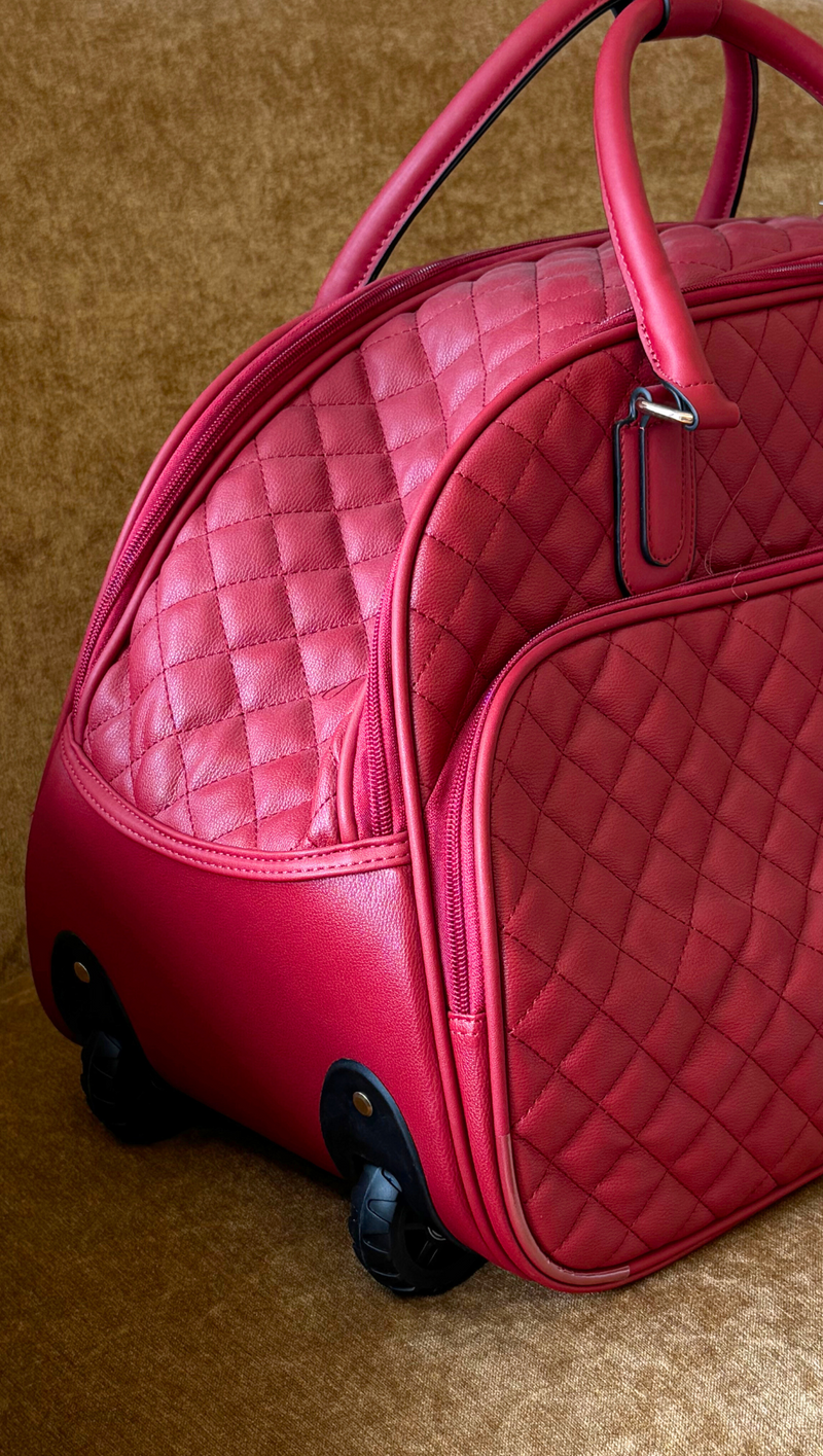 Quilted Weekender - Wine