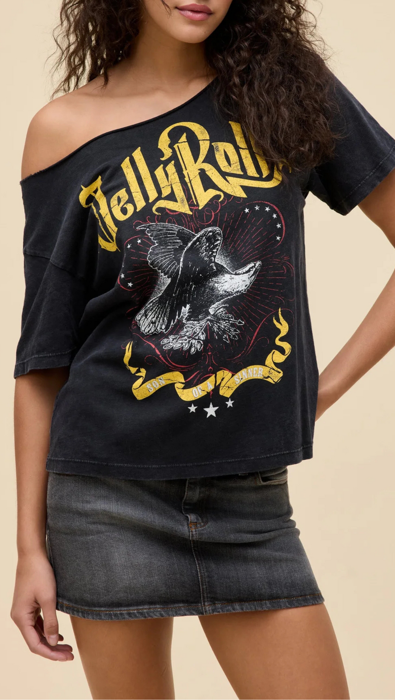 Jelly Roll Son Of A Sinner Merch Tee - Reactive Black