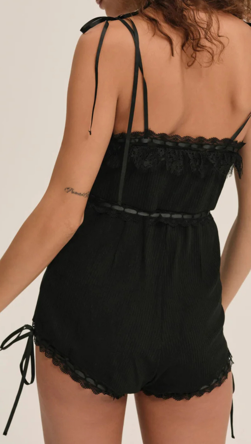 Joan Romper - Black