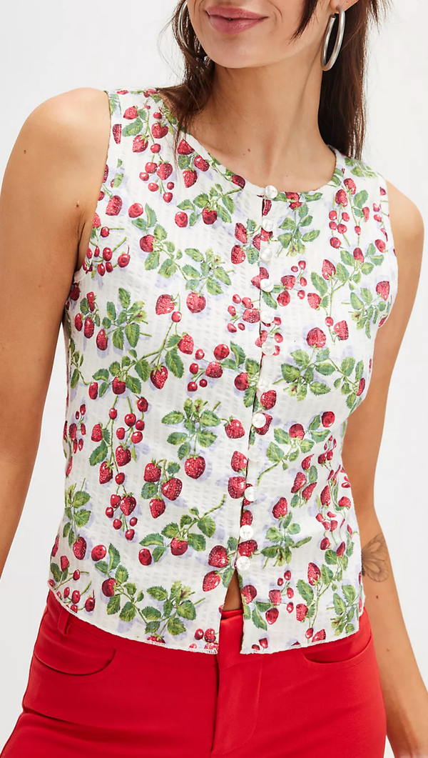 Tilly Vest - Antique Ivory Combo