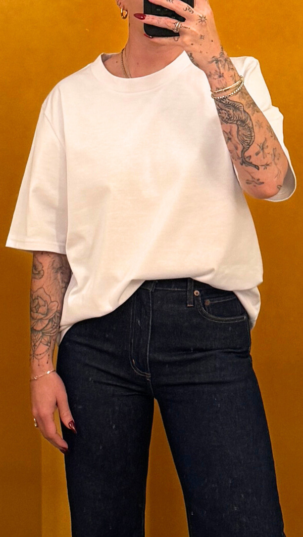 Simple Scoop Everyday Tee - White