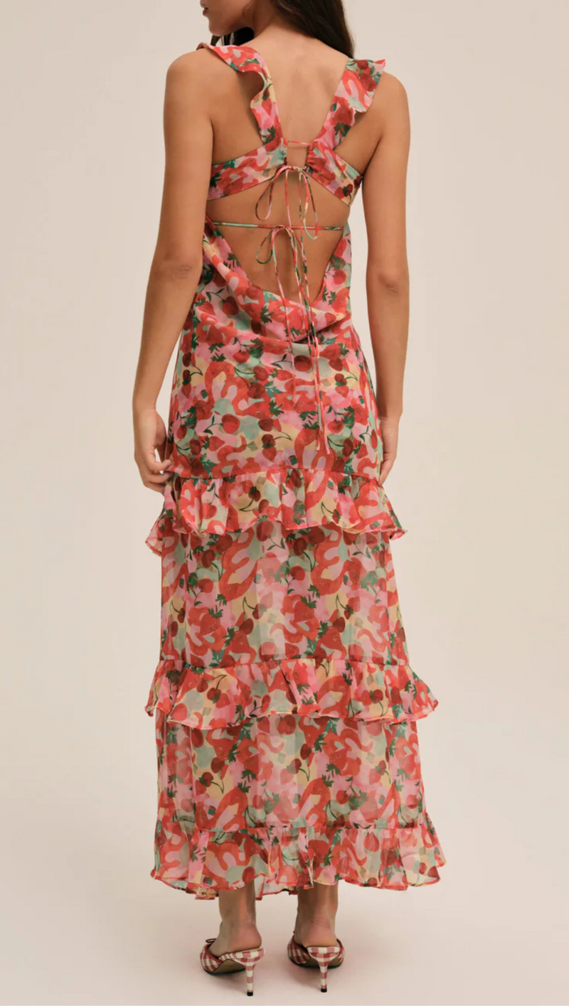 Ambrosia Maxi Dress - Red