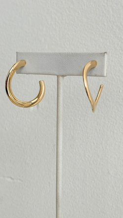 Gold Dipped Hoop Earring