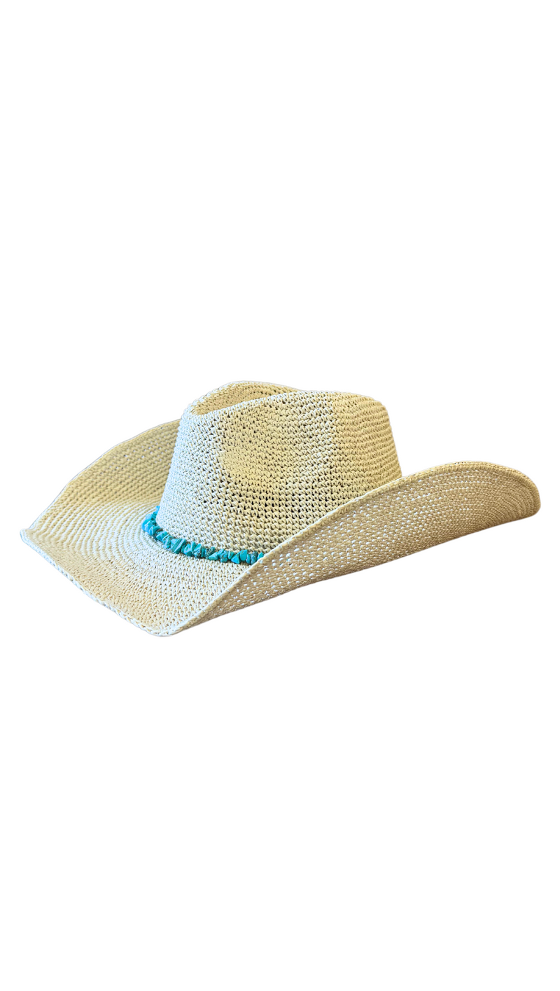 Boho Straw Hat - Wheat