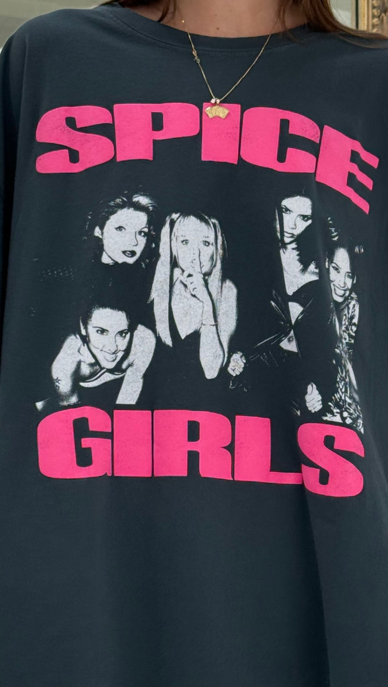 Spice Girls One Photos Tee - Black