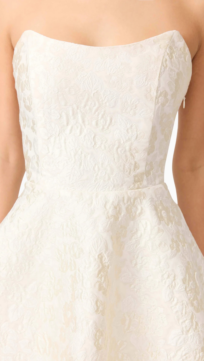Galadirel Strapless Mini Dress - Ivory