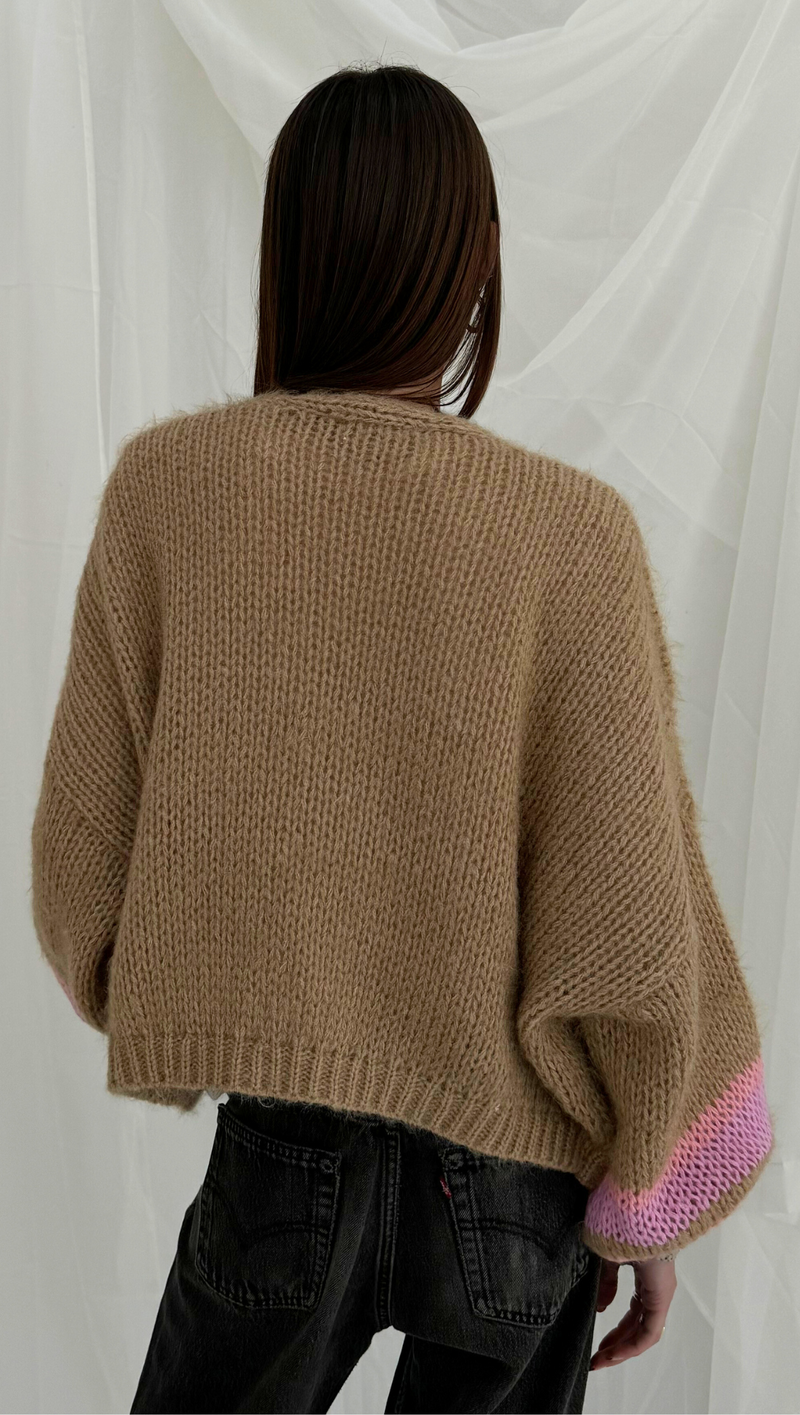 Cameron Cardigan - Taupe Melange