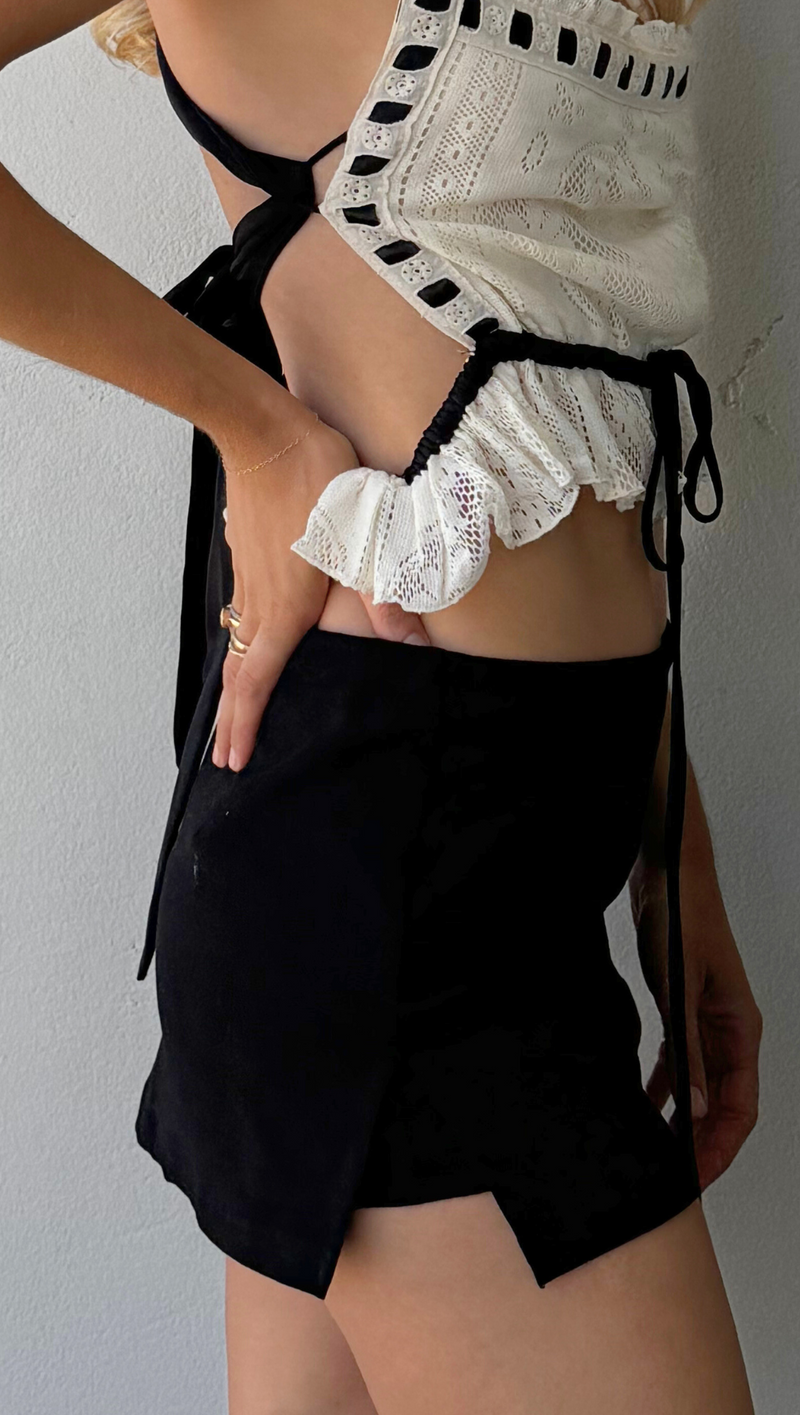 Lola Mini Skort - Black
