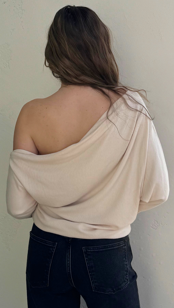 Samira Off Shoulder LS - Cream