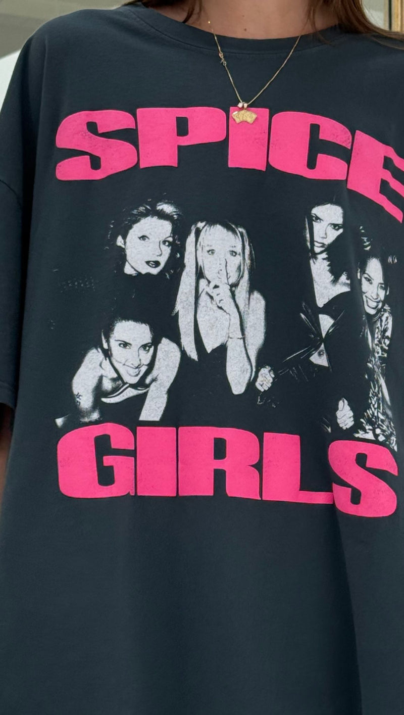 Spice Girls One Photos Tee - Black