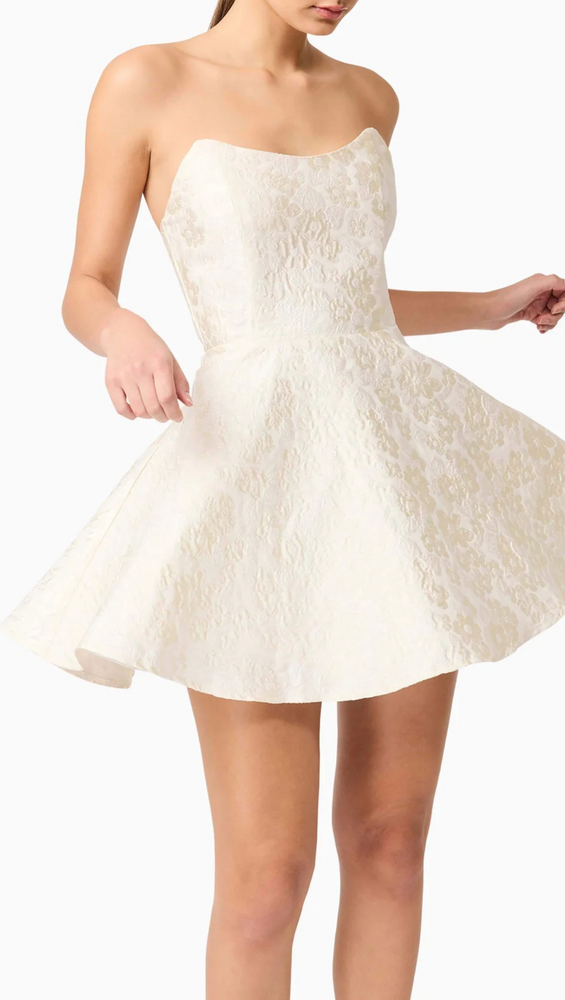 Galadirel Strapless Mini Dress - Ivory