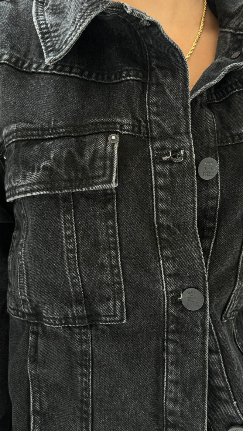 Jade Denim Jacket - Washed Black