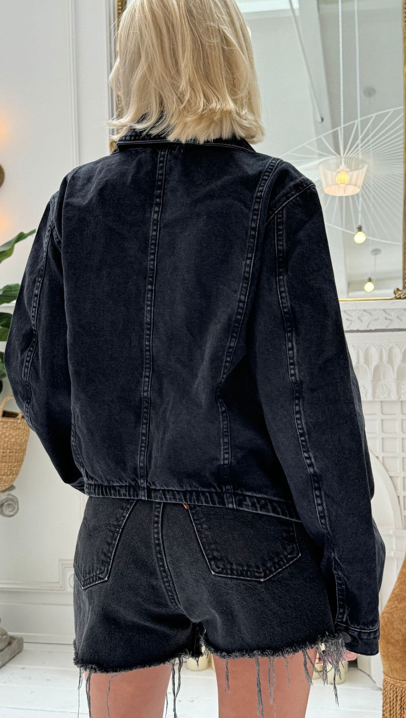 Jade Denim Jacket - Washed Black