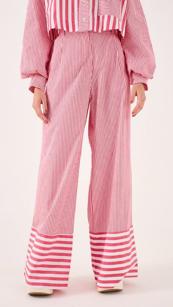 Striped Pants - Red Stripe