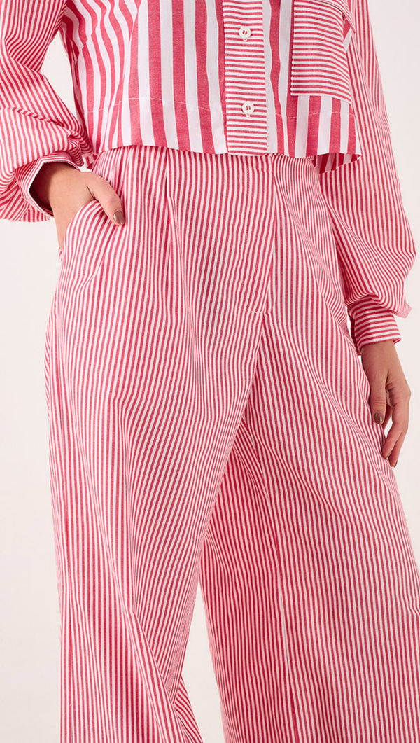 Striped Pants - Red Stripe
