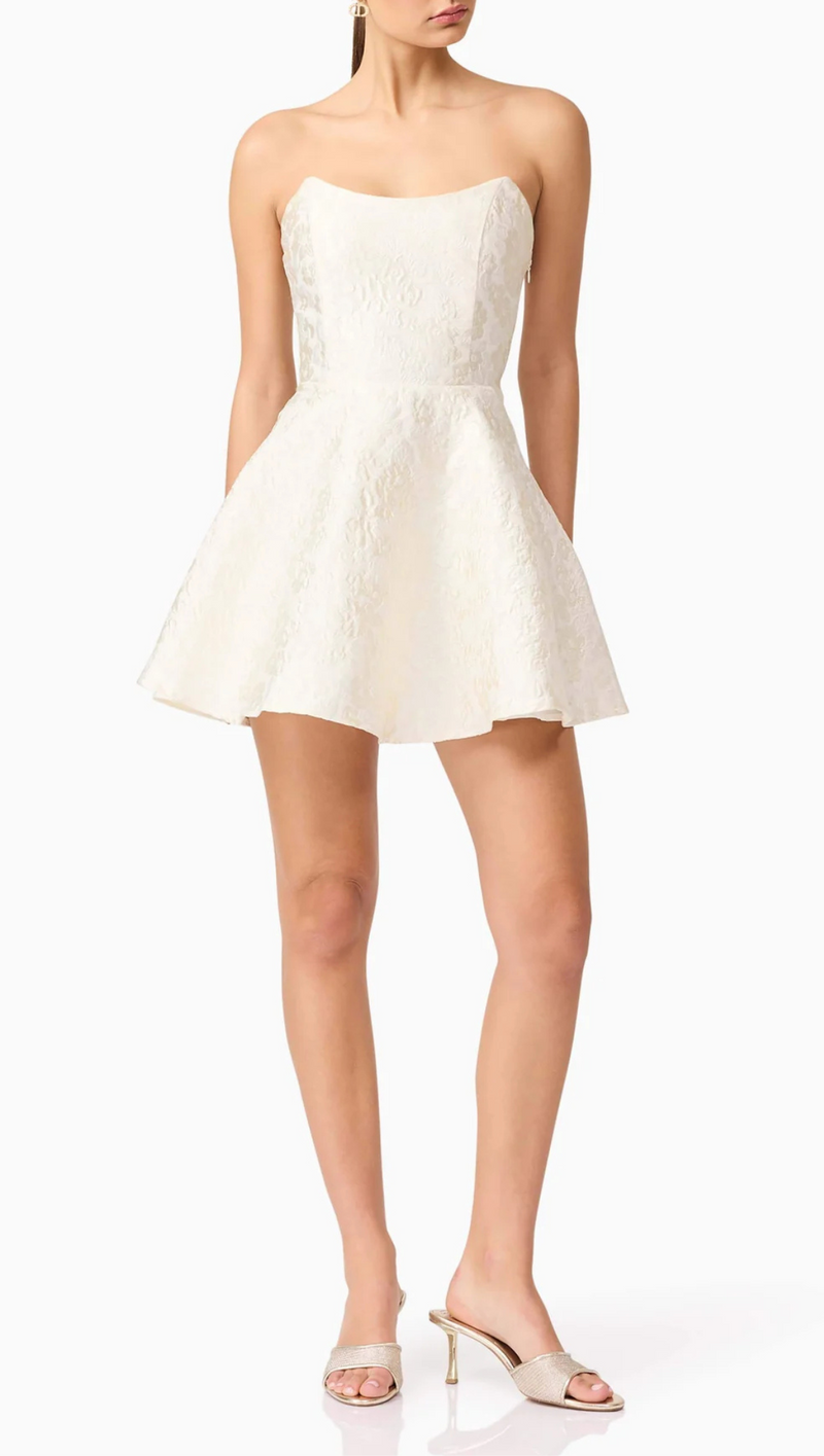 Galadirel Strapless Mini Dress - Ivory