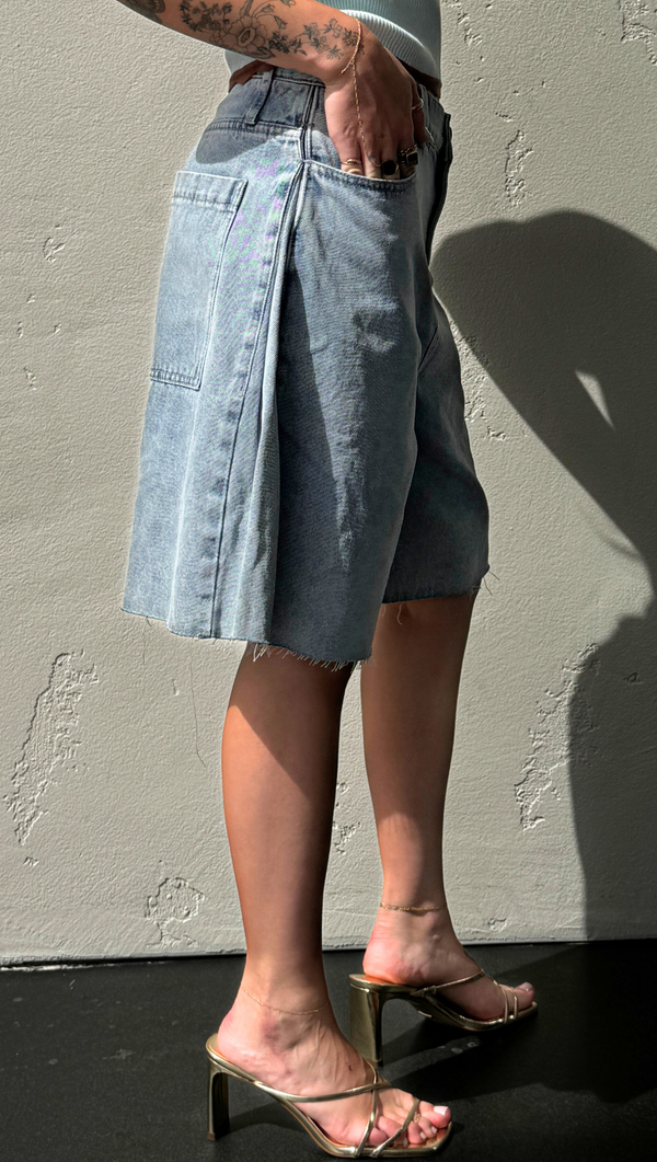 Alix Bermuda Shorts - Denim
